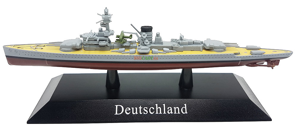 Buque Blindado Deutschland, Kriegsmarine, 1933, 1:1250, DeAgostini 