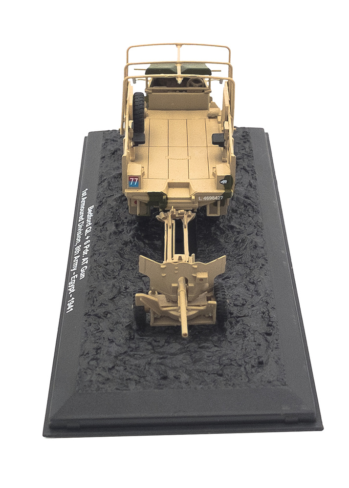 Camión Bedford QL + 6 Pdr. AT Gun, 1st Armoured Division, 8th Army, Egipto, 1941, 1:72, Altaya 