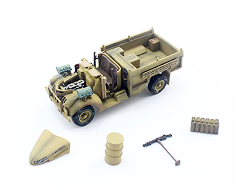 Camión Chevrolet WB 30 cwt 4x2, Grupo del Desierto de Largo Alcance (LRDG), Ejército Británcio, Norte de Africa, 1942, 1:72, PMA 