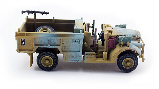 Camión Chevrolet WB 30 cwt 4x2, Grupo del Desierto de Largo Alcance (LRDG), Ejército Británcio, Norte de Africa, 1942, 1:72, PMA 