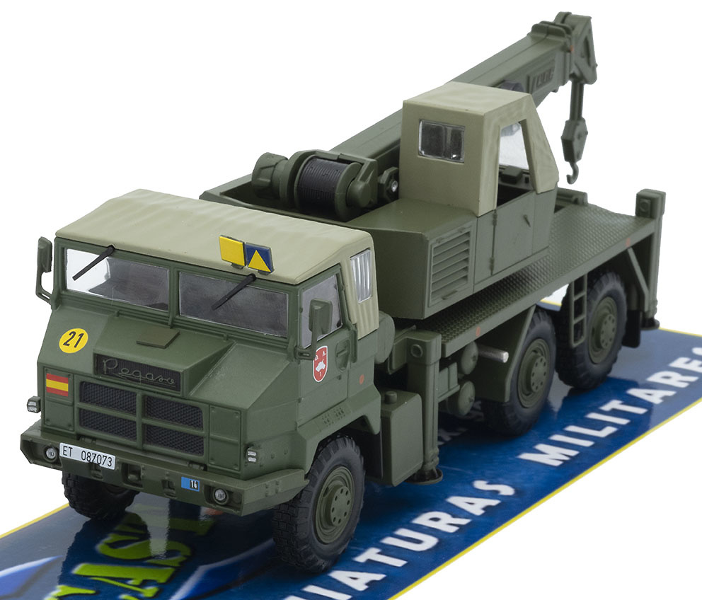 Camión Grúa Pegaso 7323, División Acorazada nº 1 Brunete, Ejército de Tierra, 1990, 1/43, Salvat 