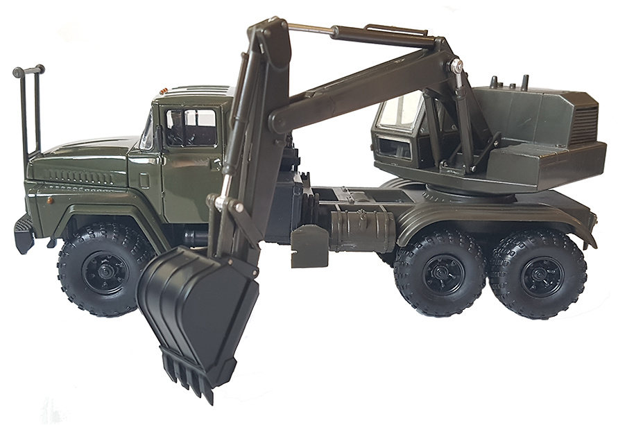 Camión KrAZ 260 AOV-4422 oscuro oliva, Ucrania, 1:43, SpecialC 