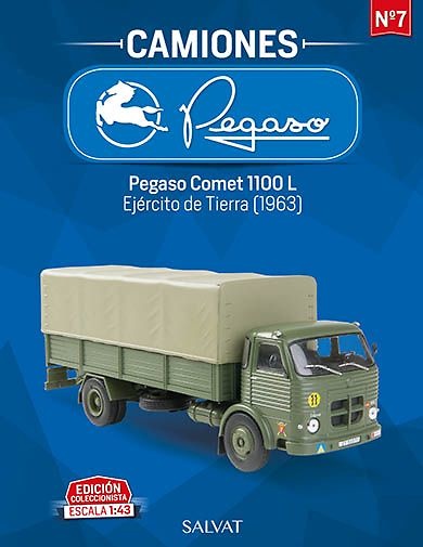 Camión Pegaso Comet 1100L, Ejercito de Tierra, 1963, 1/43, Salvat 