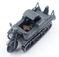 Compañía de reconocimiento alemana Kubelwagen y Kettenkrad, División Panzer, 1940, 1:72, PMA 