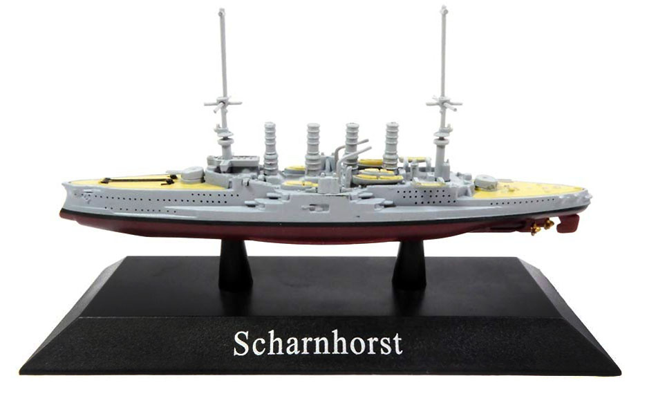 Crucero Acorazado Scharnhorst, Kriegsmarine, 1907, 1:1250, DeAgostini 