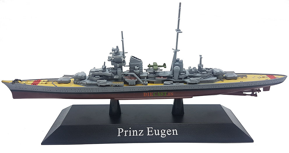 Crucero Pesado Prince Eugen, Kriegsmarine, 1940, 1:1250, DeAgostini 