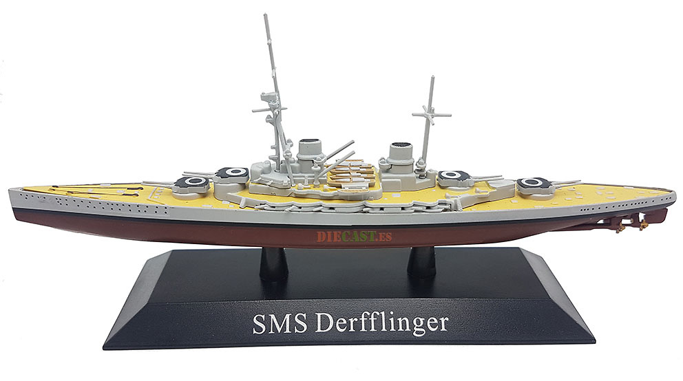 Crucero de Batalla Derfflinger, Kaiserliche Marine, 1913, 1:1250, DeAgostini 