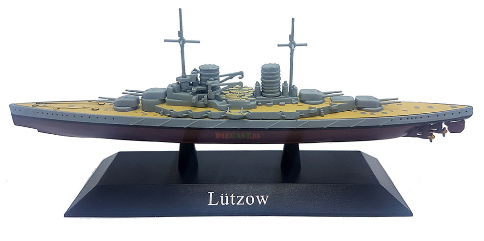 Crucero de Batalla Lützow, Kriegsmarine, 1913, 1:1250, DeAgostini 