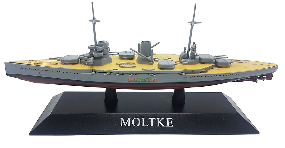 Crucero de Batalla Moltke, Kaiserliche Marine, 1911, 1:1250, DeAgostini 