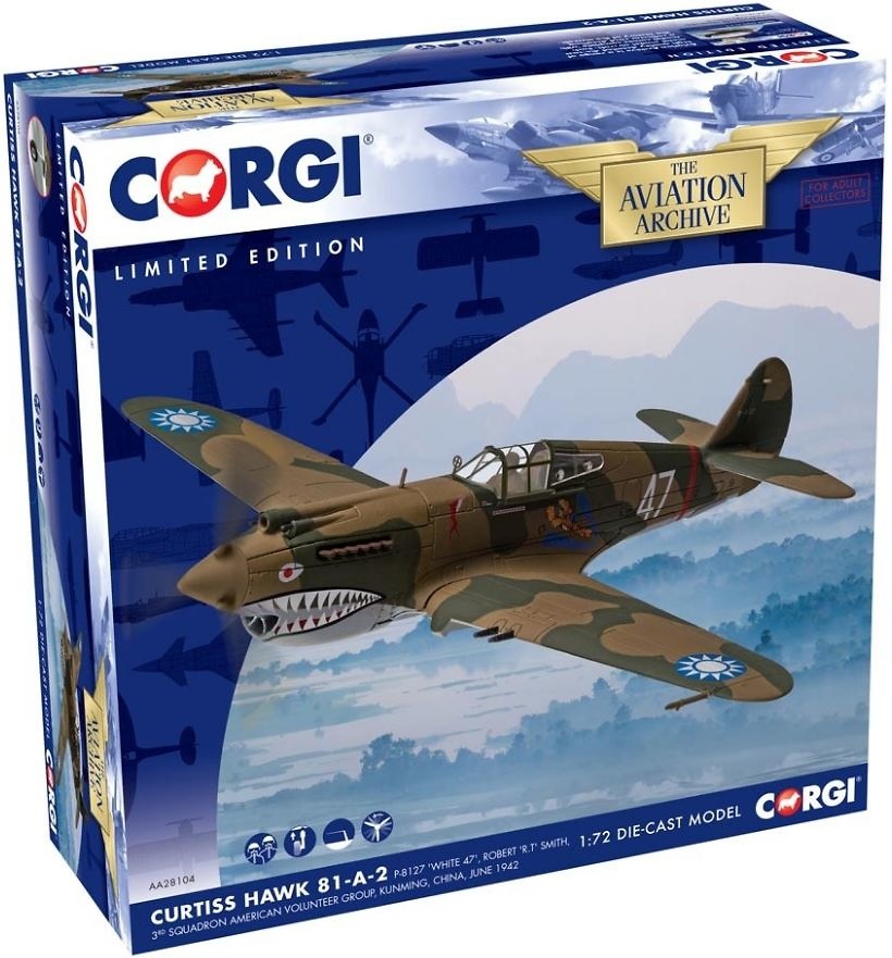 Curtiss Hawk 81-A-2 P8127 ‘White 47’, Robert ‘R.T’ Smith, 1942, 1:72, Corgi 