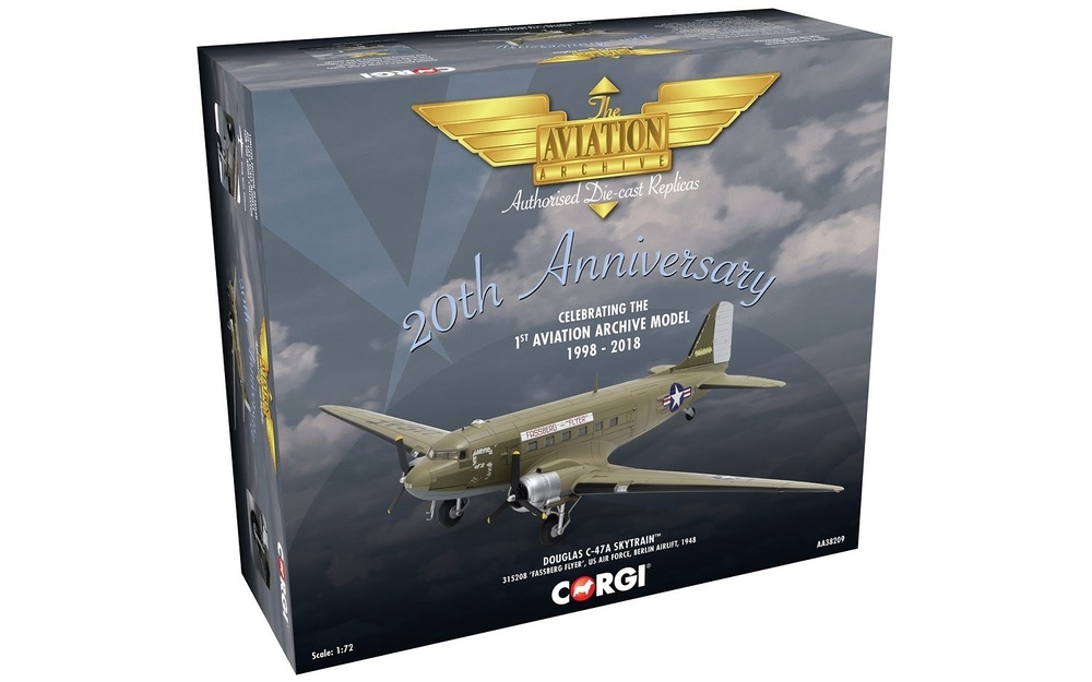 Douglas C-47A Skytrain™ 315208 ‘Fassberg Flyer’, US Air Force, Berlin Airlift, 1:72, Corgi 