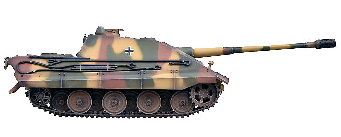 E-75 Jagdpanther, Tanque Pesado con cañón 128/L55, Alemania, 1946, 1:72, Modelcollect 