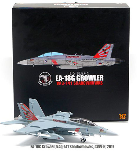 EA-18G Growler, VAQ-141 Shadowhawks, USS Ronald Reagan, 2017, 1:72, JC Wings 