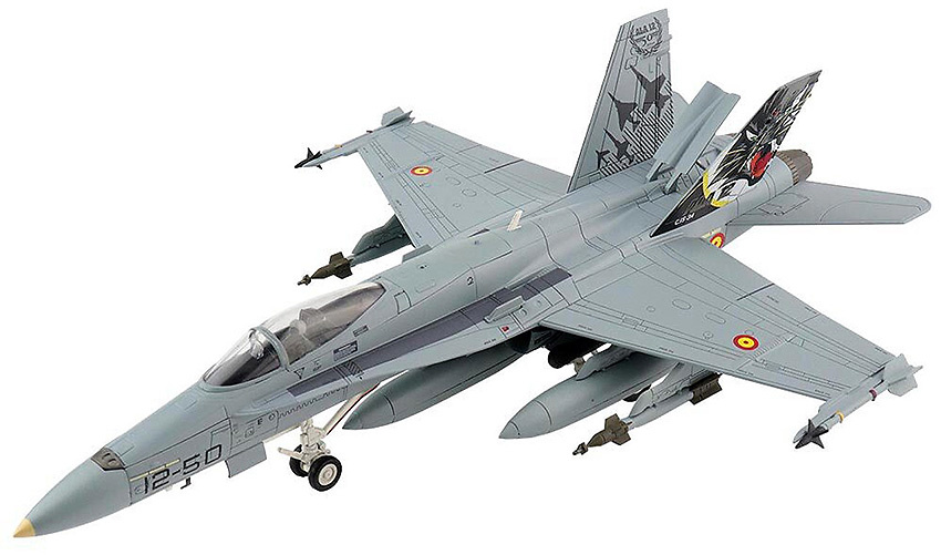 EF-18A Hornet, FFAA Españolas, Ala 12, 50 Aniversario, 12-50/C15-34, BA de Torrejón, 2010, 1:72, Hobby Master 