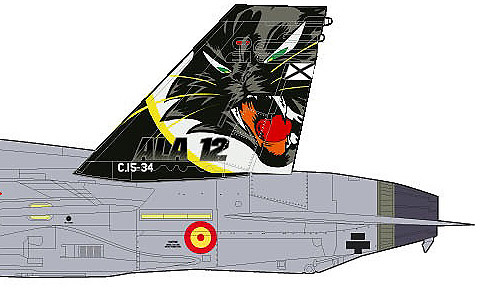 EF-18A Hornet, FFAA Españolas, Ala 12, 50 Aniversario, 12-50/C15-34, BA de Torrejón, 2010, 1:72, Hobby Master 