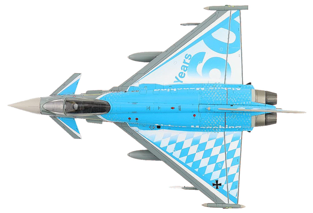 EF-2000 “60 Years Airbus Manching” 98+07, Luftwaffe, Septiembre, 2022, 1:72, Hobby Master 