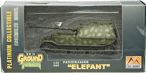 Elefant, 653rd Panzerjager Abt, Italia, 1944, 1:72, Easy Model 