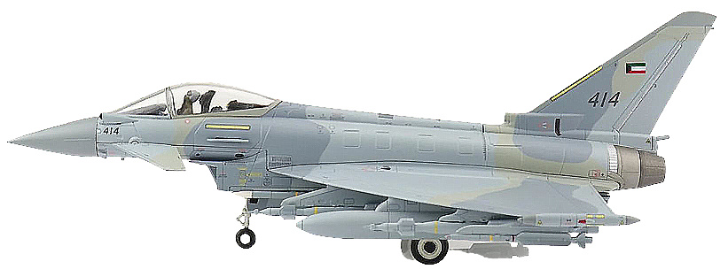 Eurofighter Typhoon, Fuerza Aérea de Kuwait, 414, Kuwait, 1:72, Hobby Master 