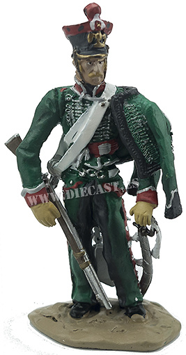 Explorador del 1º Regimiento de Exploradores de la Guardia Imperial, Escuadrón de la Vieja Guardia, 1814, 1:32, Hobby & Work 