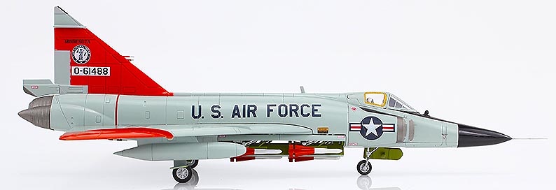 F-102A Delta Dagger USAF 148th FIG, 179th FIS MN ANG Bulldogs, #56-1488, Duluth ANGB, MN, 1970, 1:72, Hobby Master 