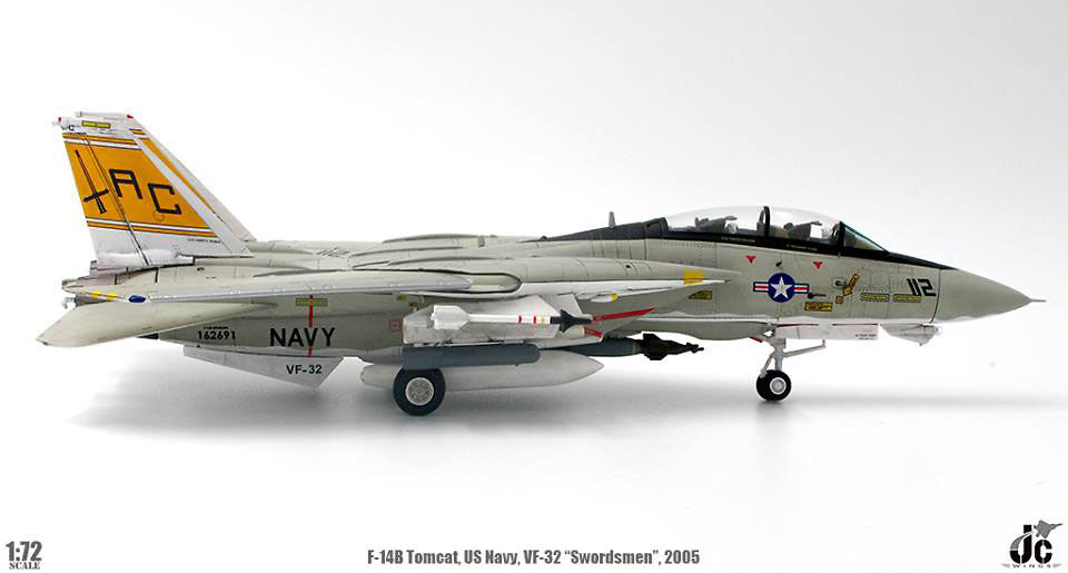 F-14B Tomcat US Navy VF-32 Swordsmen USS Harry S.Truman (CVN-75) 2005, 1:72, JC Wings 