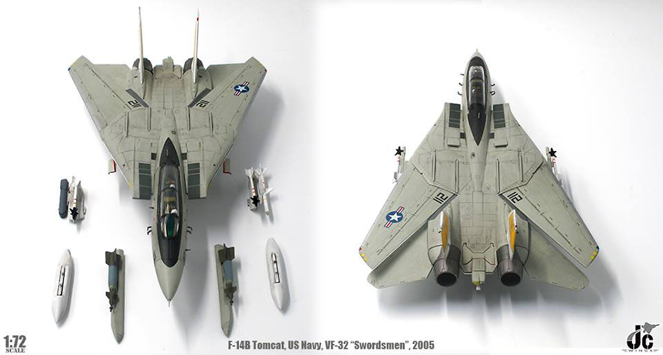 F-14B Tomcat US Navy VF-32 Swordsmen USS Harry S.Truman (CVN-75) 2005, 1:72, JC Wings 