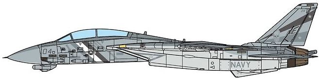 F-14D Tomcat U.S. NAVY, VF-2 Bounty Hunters NE104 