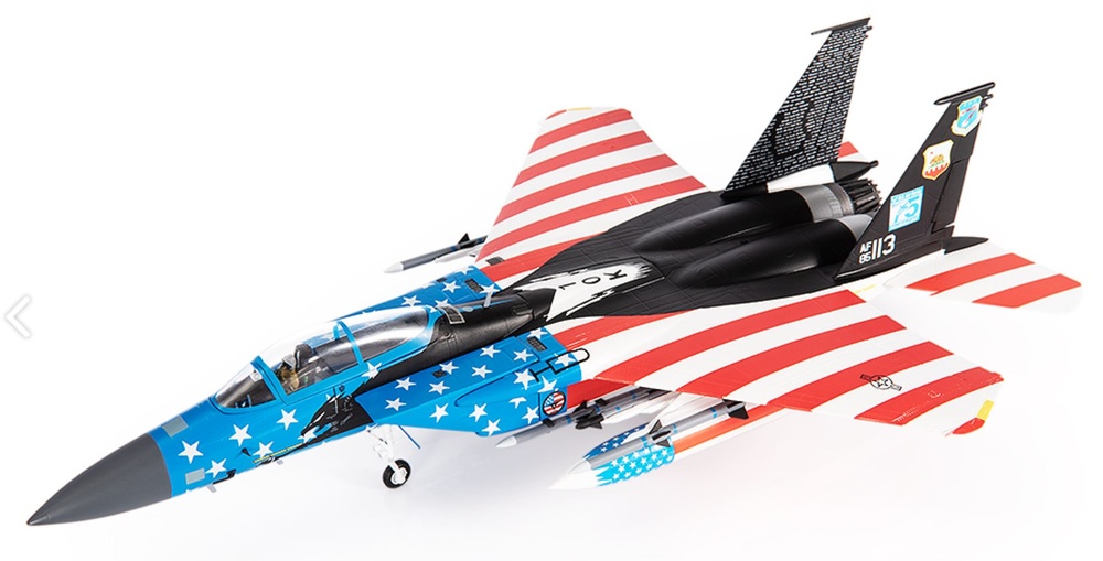 F-15C Eagle, 144º Escuadrón USAF, 75º Aniversario, Fresno, California, 2022, 1:72, JC Wings 