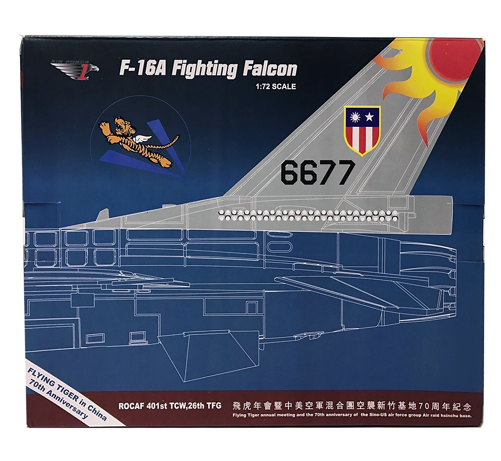 F-16A ROCAF 6677, 401st TFW, 26th TFG, Base Aérea de Hualian, Taiwan, 1:72, Air Force One 