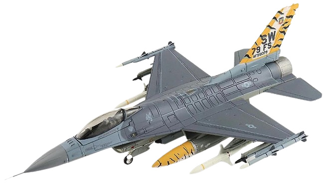 F-16C Fighting Falcon USAF, Base Aérea Mountain Home, Tiger Meet de las Americas 2005, 1:72, Hobby Master 