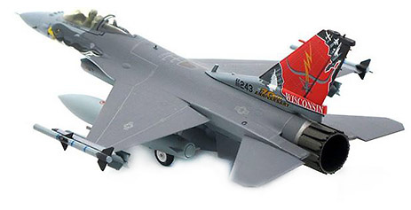 F-16C Fighting Falcon USAF ANG, 115th Fighter Wing, Edición 70 Aniversario, 2018, 1:72, JC Wings 