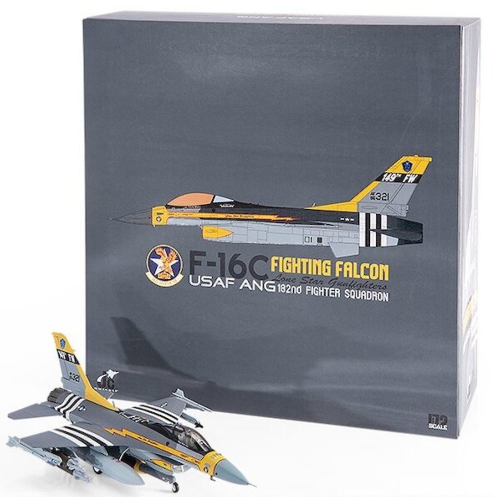 F-16C Fighting Falcon USAF Texas ANG. 182º Escuadrón ,Edición 70 Aniversario, 2017, 1:72, JC Wings 