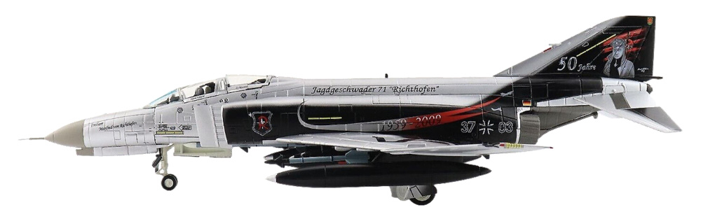 F-4F Phantom II JG-71, 50 Aniversario 37+03 Luftwaffe, 1:72, Hobby Master 