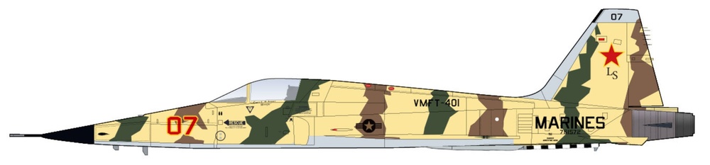 F-5N Tiger II 761572, VMFT-401, US Marines, Yuma 2018, 1:72, Hobby Master 