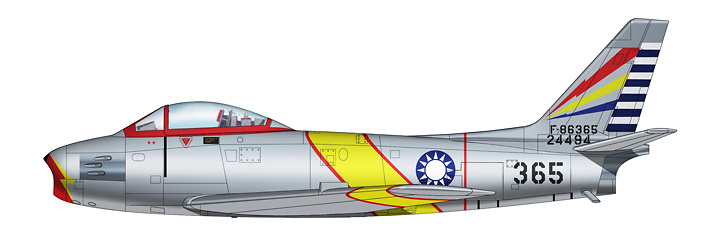 F-86F Sabre 24494, 11th BG, ROCAF, Hsin Chu, Taiwan, 1958, 1:72, Hobby Master 