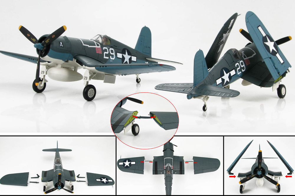 F4U-1D Corsair Lt. Col. Donald K. Yost, VMF-351, USS Cape Gloucester, 1945, 1:48, Hobby Master 