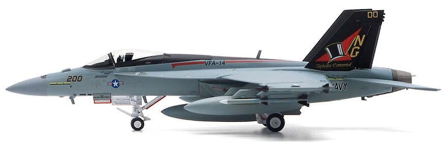 F/A-18E Super Hornet, VFA-14 Tophatters, USS John C. Stennis, 100 Aniversario, 2019, 1:72, JC Wings 