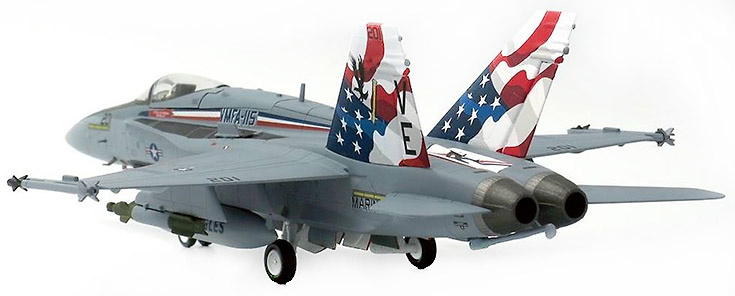 F/A18A Super Hornet US Marines, VMFA-115 Silver Eagles, Lajes, Portugal, 2013, 1:72, JC Wings 