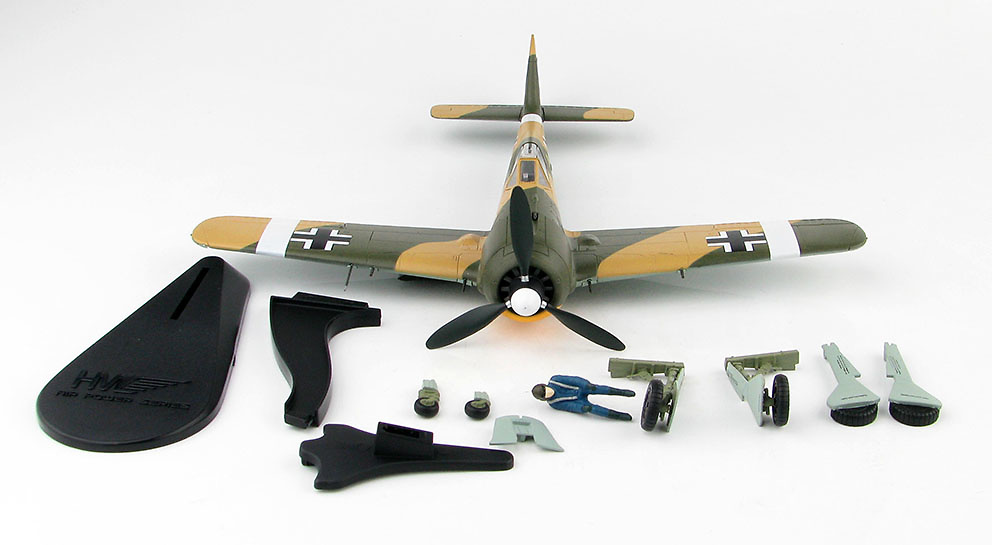 FW 190A-4 Commander of 6./JG 2 Oblt. Erich Rudorffer, Norte de Africa, 1943, 1:48, Hobby Master 