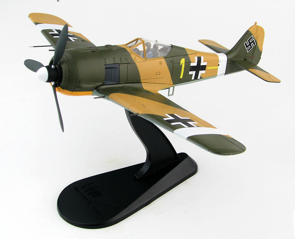 FW 190A-4 Commander of 6./JG 2 Oblt. Erich Rudorffer, Norte de Africa, 1943, 1:48, Hobby Master 