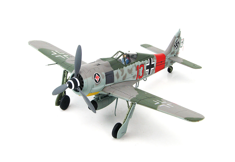 FW 190A-7 W.Nr. 431007, Heinz Bar, CO of II./JG 1 Stormede Air Base, Germany, April 1944, 1:48, Hobby Master 