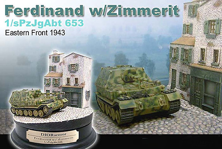 Ferdinand w/Zimmerit s.Pz.Jg.Abt. 653, 1:72, Dragon Armor 