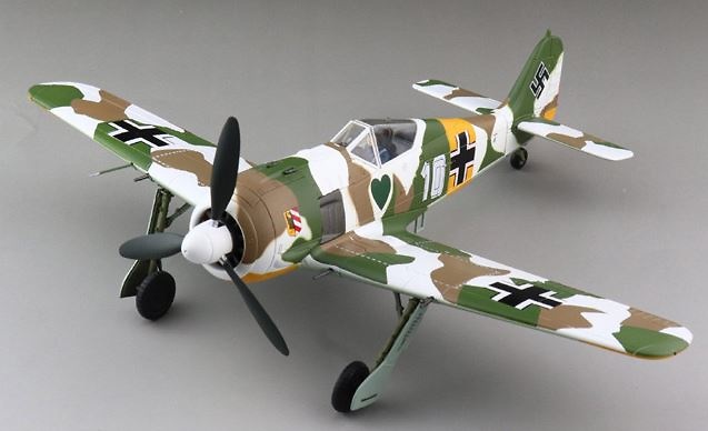 Focke-Wulf Fw 190A, Luftwaffe 1./JG 54, White 10, Walter Nowotny, Staraya, Rusia, Marzo, 1:48, 1943, Hobby Master 