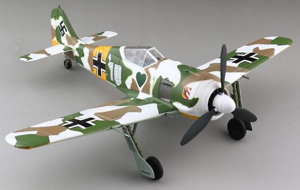 Focke-Wulf Fw 190A, Luftwaffe 1./JG 54, White 10, Walter Nowotny, Staraya, Rusia, Marzo, 1:48, 1943, Hobby Master 