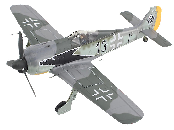 Fw 190A, Luftwaffe 8./JG 2, Black 13, Brest-Guipavas, Francia, Febrero 1943, 1:48, Hobby Master 