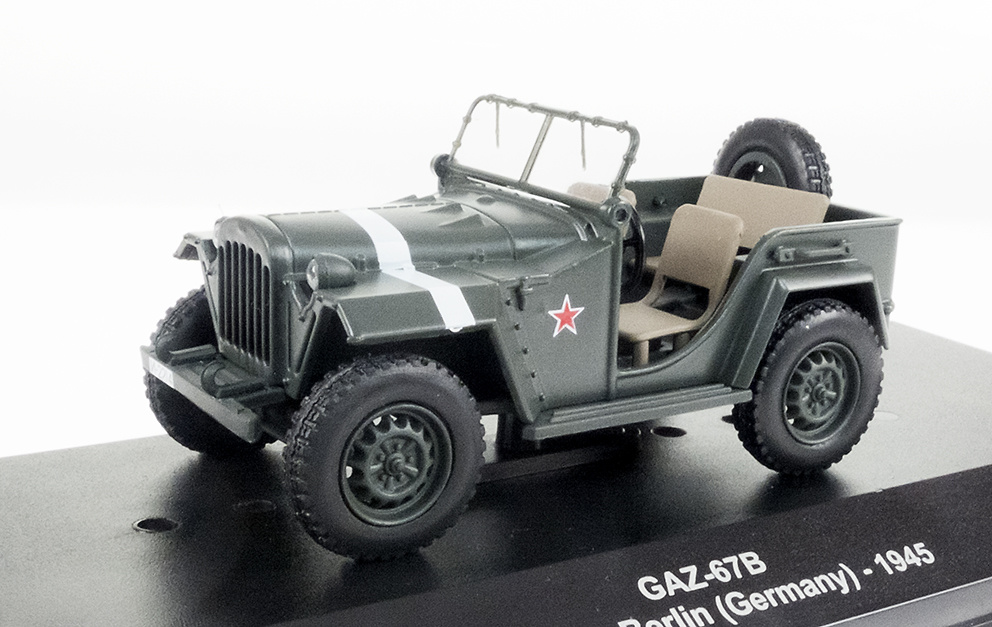 GAZ-67B, RKKA, Fuerzas Aéreas Ejército Rojo, Berlín, 1945, 1:43, Atlas 