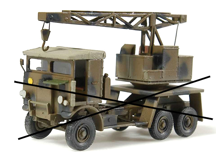 Grúa Leyland (vehículo no incluído), 1:72, Wespe Models 