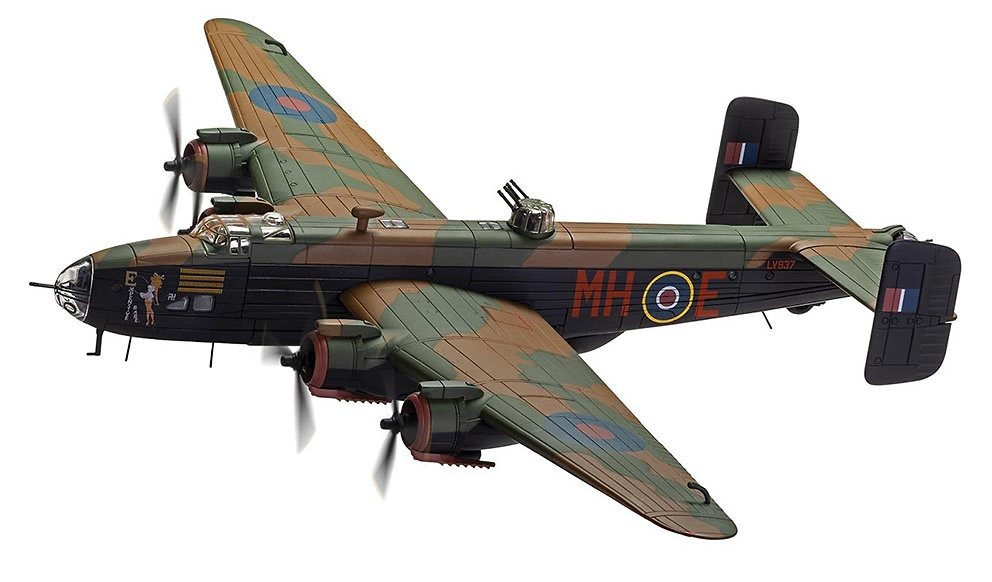 Halifax B.III LV937/MH-E ‘Expensive Babe’, RAF No.51 Squadron, Snaith, Marzo 1945, Halifax Centurion, 1:72, Corgi 