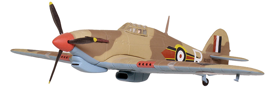 Hawker Hurricane Mk IIB BD930/R, Equadrón 73 de la RAF, Desierto Occidental, 1942, 1:72, Corgi 