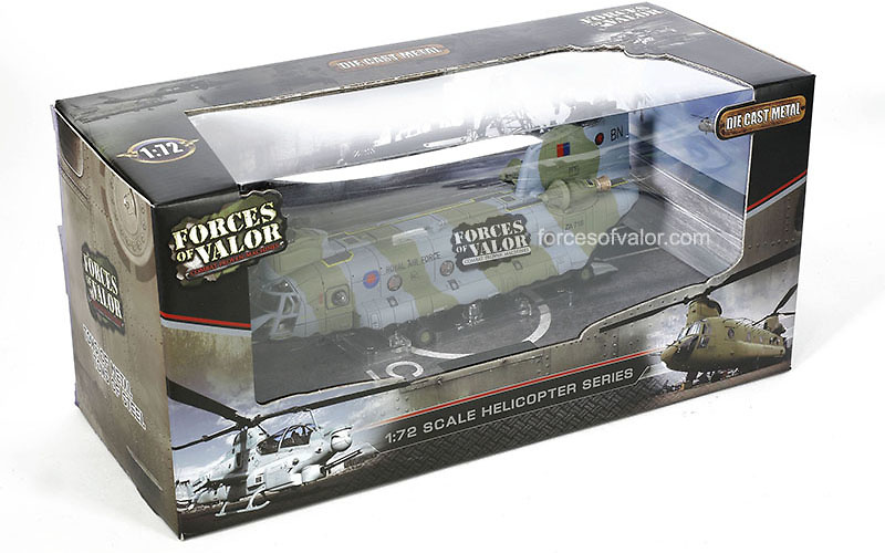 Helicóptero Boeing Chinook HC1 MK1, RAF, Islas Malvinas, 1982, 1:72, Forces of Valor 